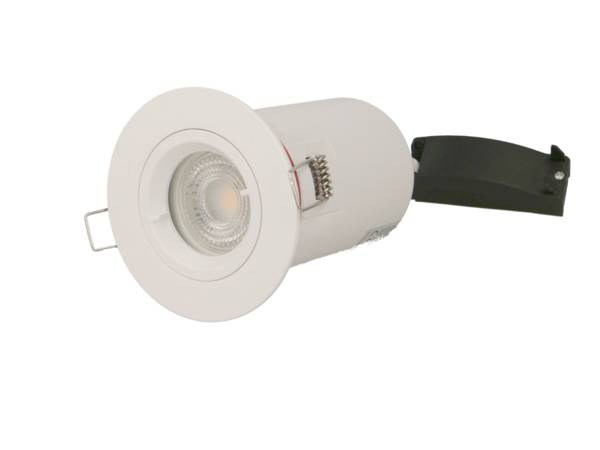 Spot plafond BBC blanc complet avec GU10 dimmable 3000K Vision el - 77187