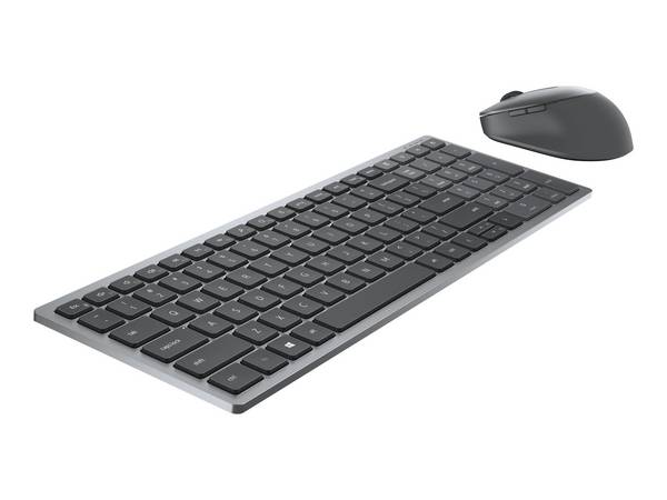 DELL Clavier compact et souris Pro Plus - KM7120W - français (AZERTY), Taille réelle (100 %), Sans fil, RF sans fil + Bl
