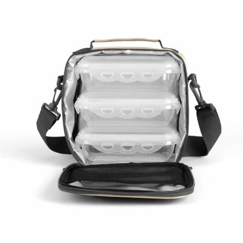 Set sacoche isotherme Lunch Box Beige-1
