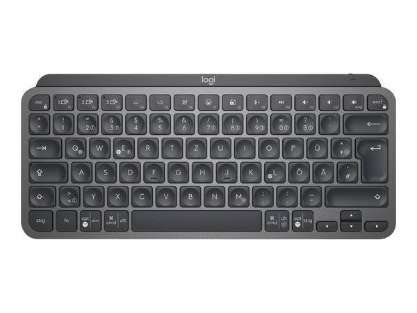 Logitech MX Keys Mini For Business, Sans fil, RF sans fil + Bluetooth, Commutateur de touche « ciseaux », AZERTY, LED, G
