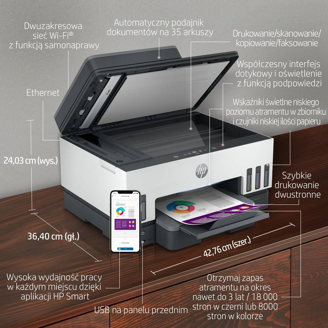 HP Smart Tank 790 All-in-One A jet d'encre thermique A4 4800 x 1200 DPI 15 ppm Wifi-5