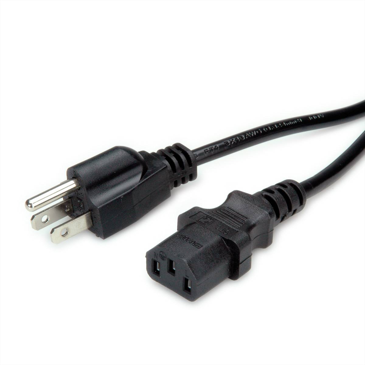 Câble d'alimentation NEMA-5 - C13 pour les USA, noir, 1,8 m-0