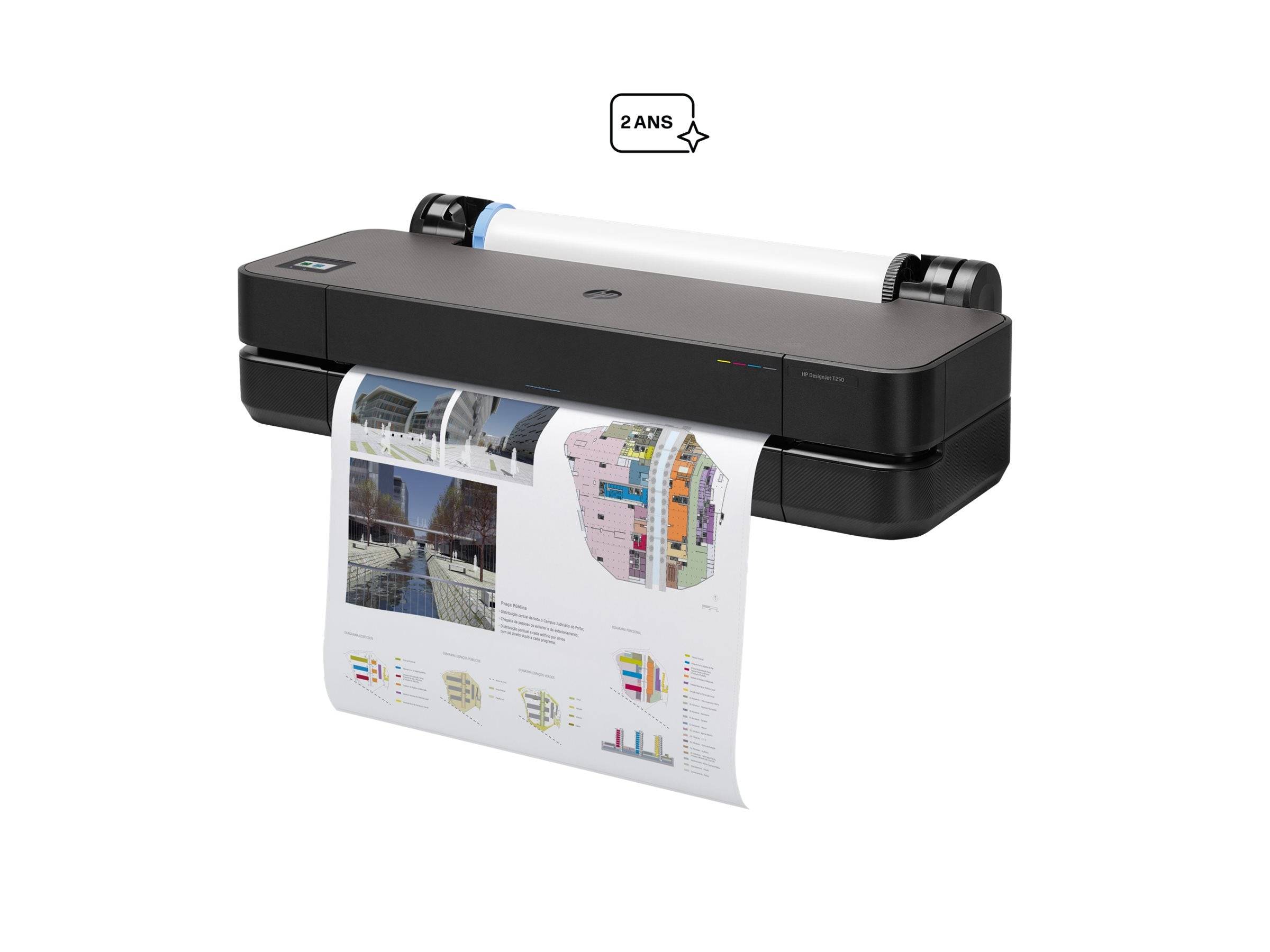 HP DesignJet T250 24p LFP 2025 Colour Ink-Jet A1 ANSI D 2400x1200dpi 0.5 min/page USB LAN Wi-Fi-1
