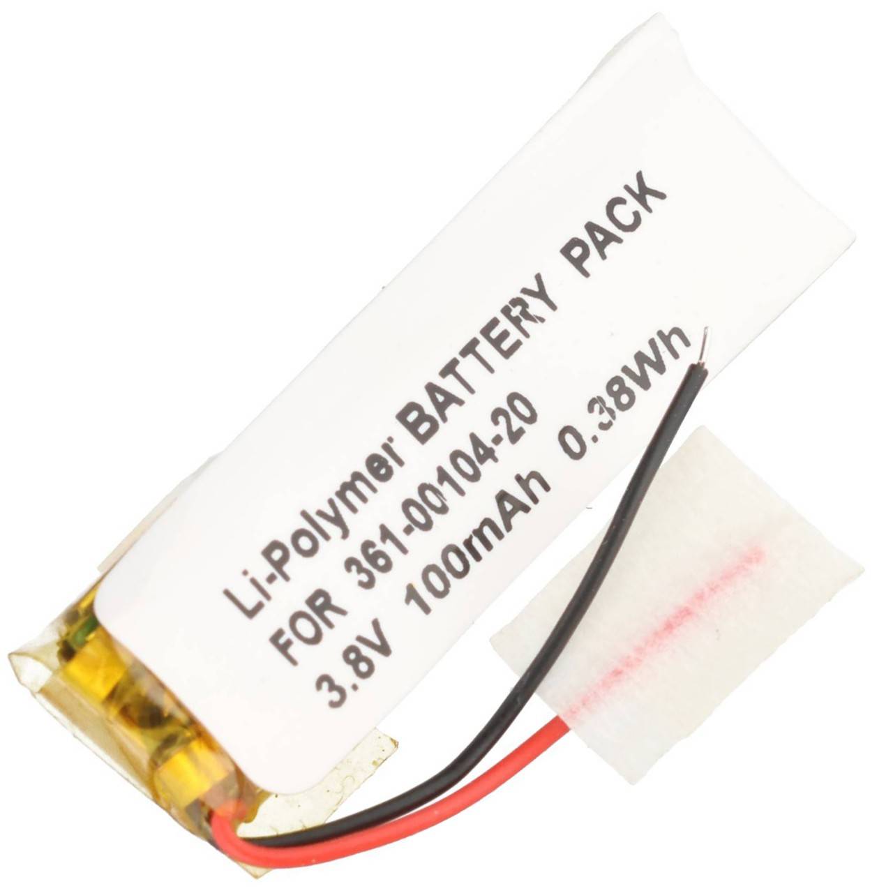 Batterie compatible avec Garmin Forerunner 45, Li-Polymer, 3.8V, 100mAh, 0.38Wh-0