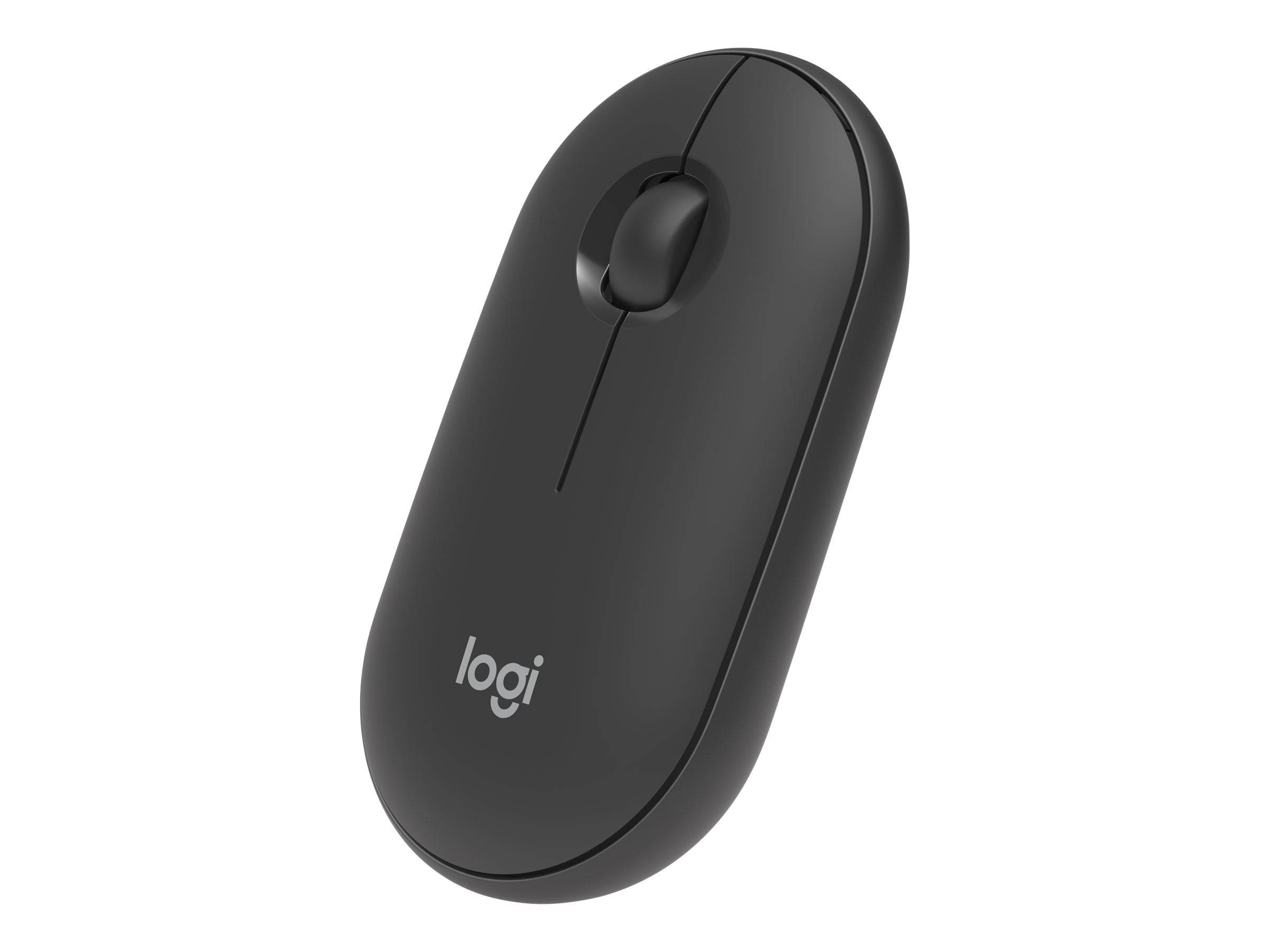 Logitech Pebble M350 Souris Bluetooth, radio optique noir 3 Boutons 1000 dpi Touches à frappe silencieuse-1