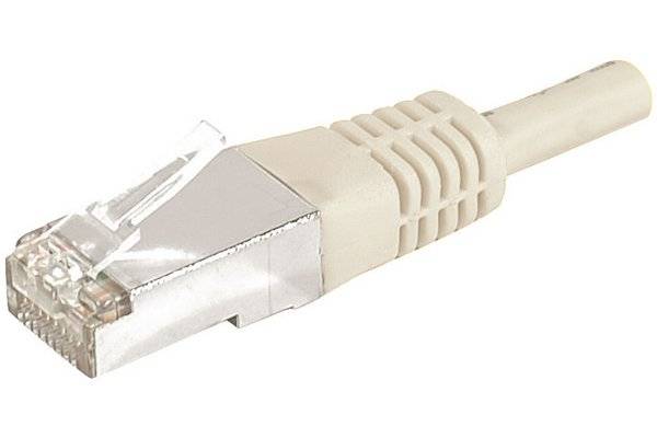 Cordon RJ45 catégorie 6A F/UTP gris - 10 m