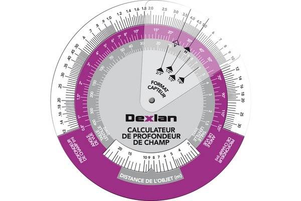 Dexlan disque calculateur profondeur champ pour cameras-0