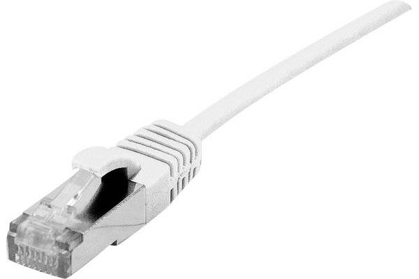 Cordon RJ45 CAT 6A S/FTP LSOH Ultra Fin blanc - 1 m-0