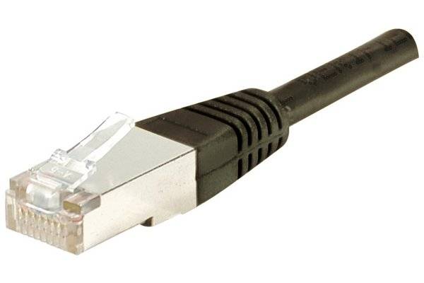 Cordon RJ45 catégorie 5e F/UTP noir - 5 m-0