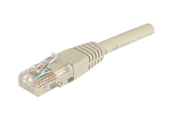 Cordon RJ45 catégorie 5e U/UTP gris CCA - 3 m-0