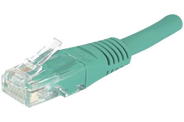 Cordon RJ45 catégorie 6 U/UTP vert CCA - 15 m-0