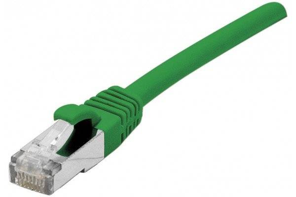 Cordon RJ45 sur câble catégorie 7 S/FTP LSOH snagless vert - 20 m-0