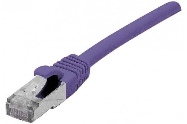 Cordon RJ45 catégorie 6 F/UTP LSOH snagless violet - 1 m-0