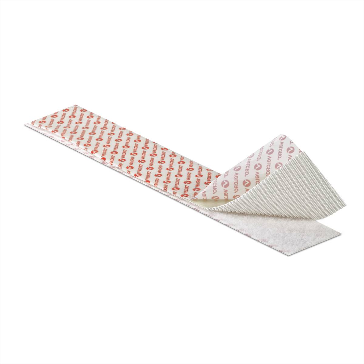 VELCRO® Bande 50mmx2.5m blanc, crochets&velours autocollants extra fort-0