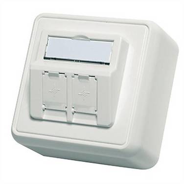 TELEGÄRTNER Module pour boîtier blanc, 2 prises