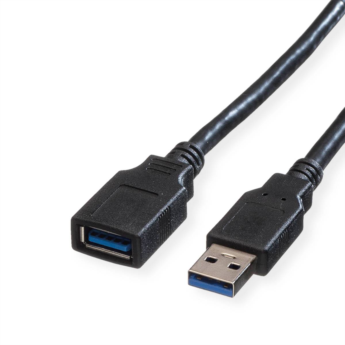 ROLINE Câble USB 3.2 Gen 1 Type A-A, M/F, noir, 1,8 m-0