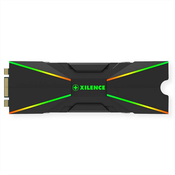Xilence M2SSD.B.ARGB Radiateur M.2 2280 SSD PCIe NVMe/SATA, 3PIN ARGB 5V, passif