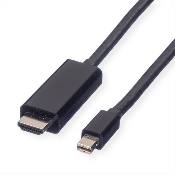 VALUE Mini DisplayPort Câble, Mini DP - UHDTV, M/M, noir, 2 m