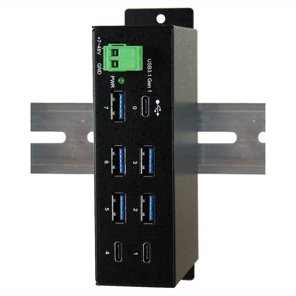 Exsys Exsys EX-1196HMS - Hub - 5 x USB 3.1 Gen 1 + 2 x USB-C Hub USB blanc