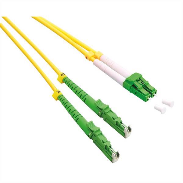 ROLINE Câble FO duplex 9/125µm, LSH/LC, APC, LSOH, jaune, 3 m