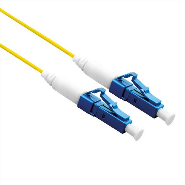 ROLINE Câble réseau à fibre optique 9/125µm OS2, LC/LC UPC, simplex, LSOH, jaune, 3 m