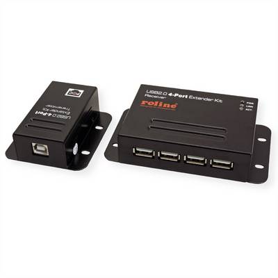 ROLINE Rallonge USB 2.0 à partir de RJ45, 4x USB, max. 50m-0