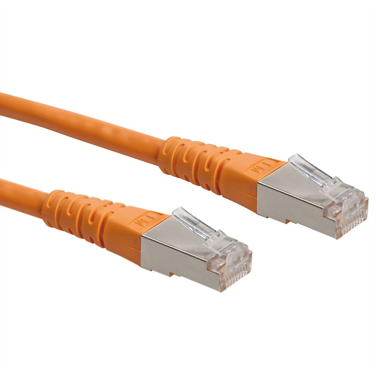 Cordon ROLINE Cat.6 (Classe E) S/FTP (PiMF), orange, 3 m-0