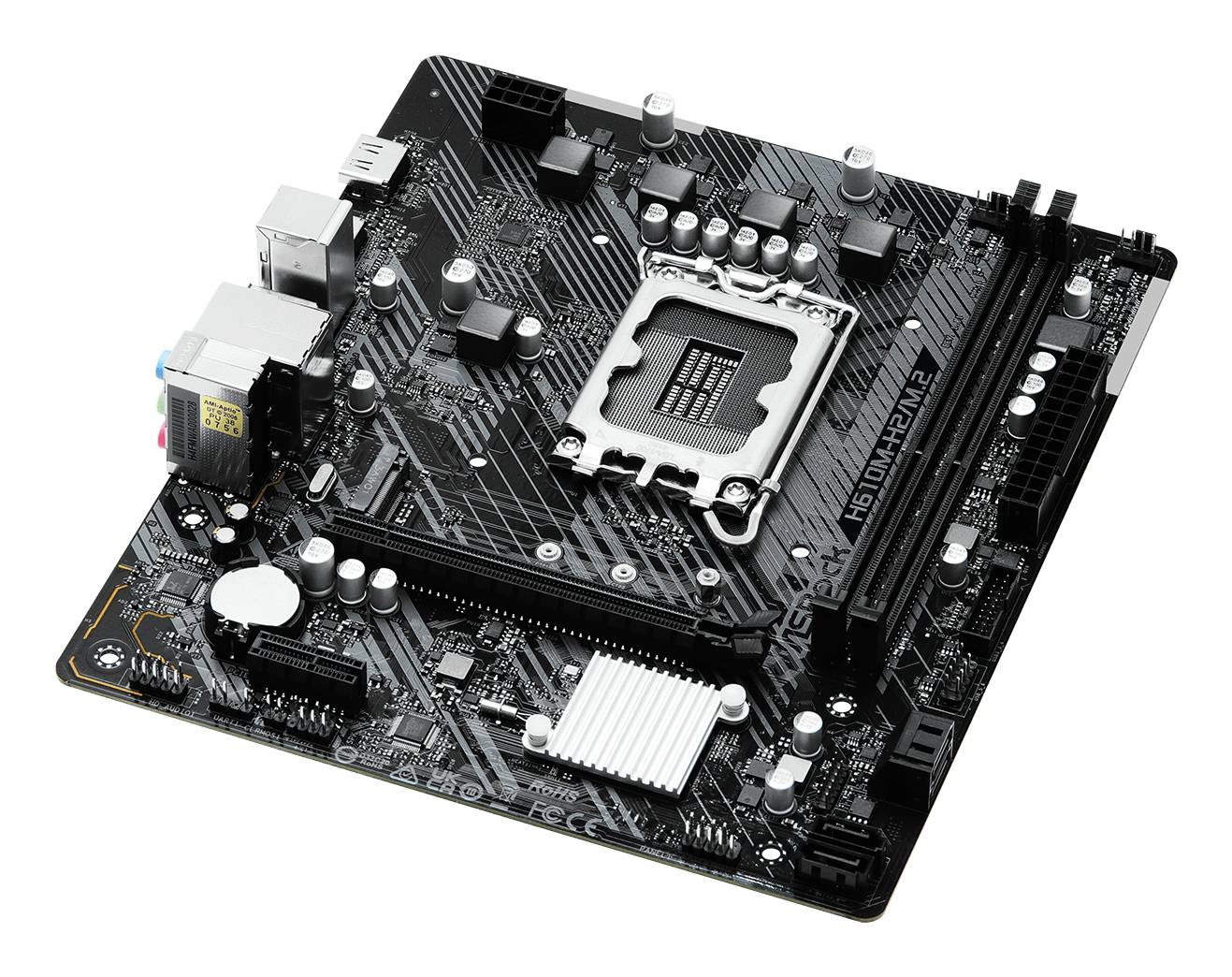 Asrock H610M-H2/M.2, Intel, LGA 1700, Intel Core i3 12th Gen, Intel Core i3 13th Gen, Intel Core i3 14th Gen, Intel Core-2