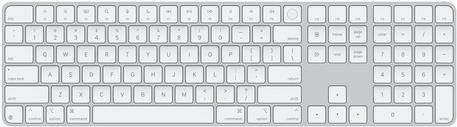 Apple Magic, Avec fil &sans fil, USB + Bluetooth, QWERTY, Blanc-0