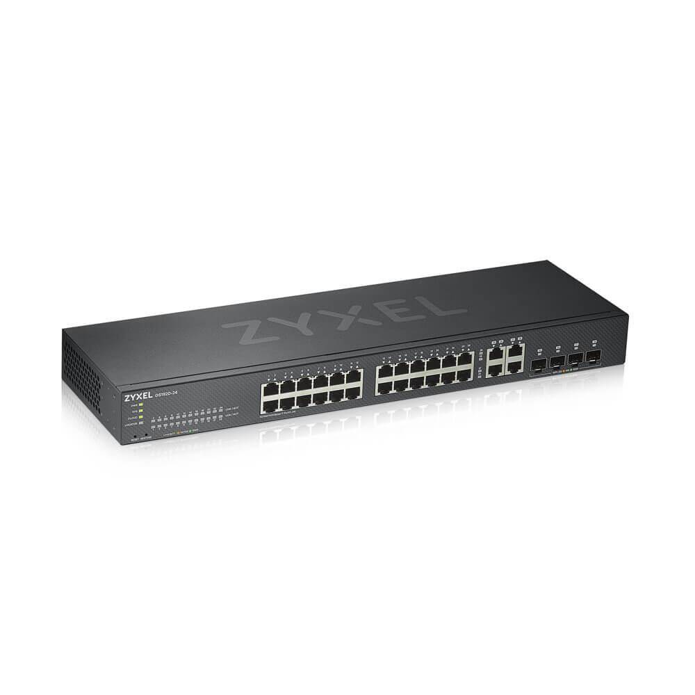 Zyxel GS1920-24V2, Géré, Gigabit Ethernet (10/100/1000), Grille de montage-0