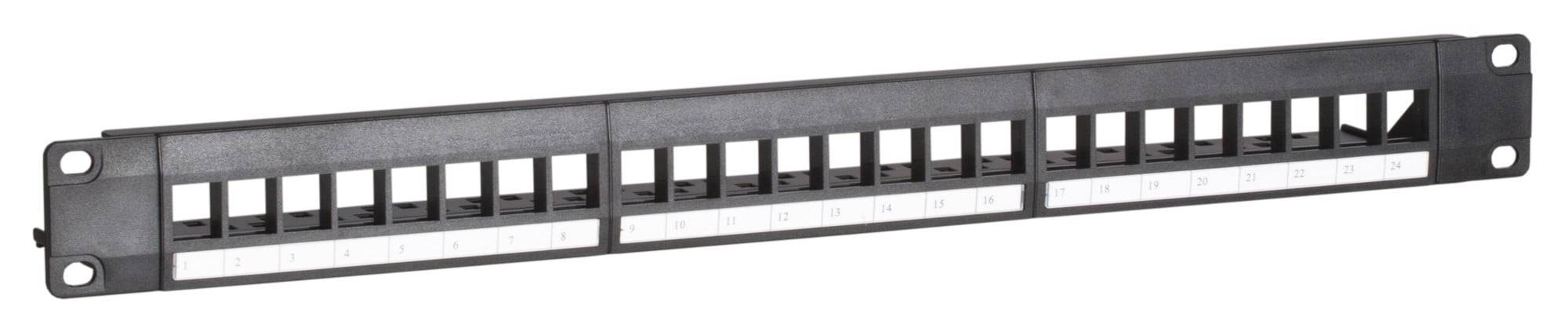 Danicom - Panneau de brassage UTP pour KeyStones - 24 ports-0
