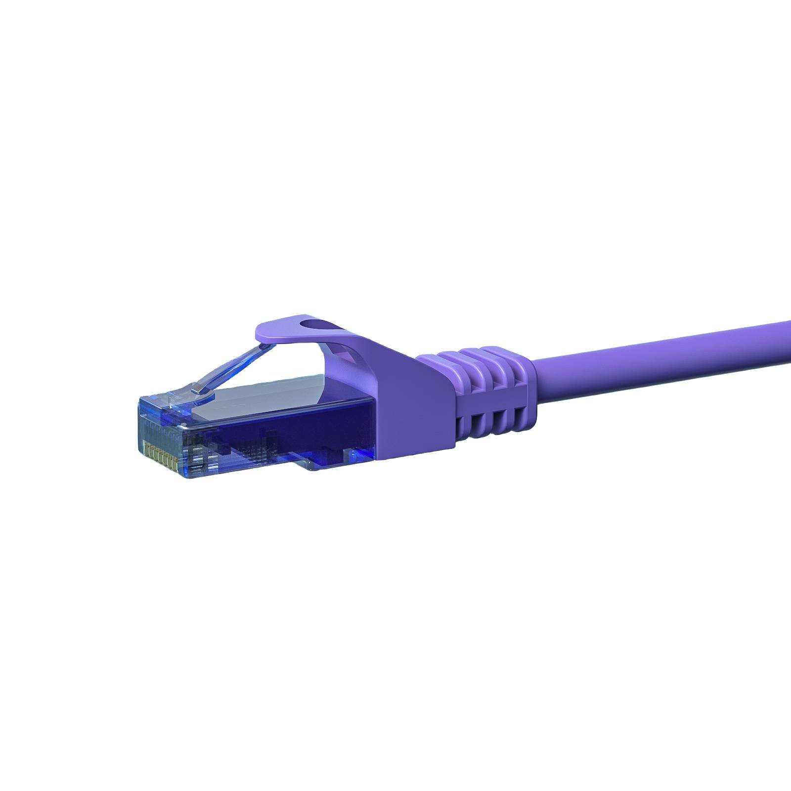 Danicom - Câble CAT6A UTP 100% cuivre violet - 0.50m-0
