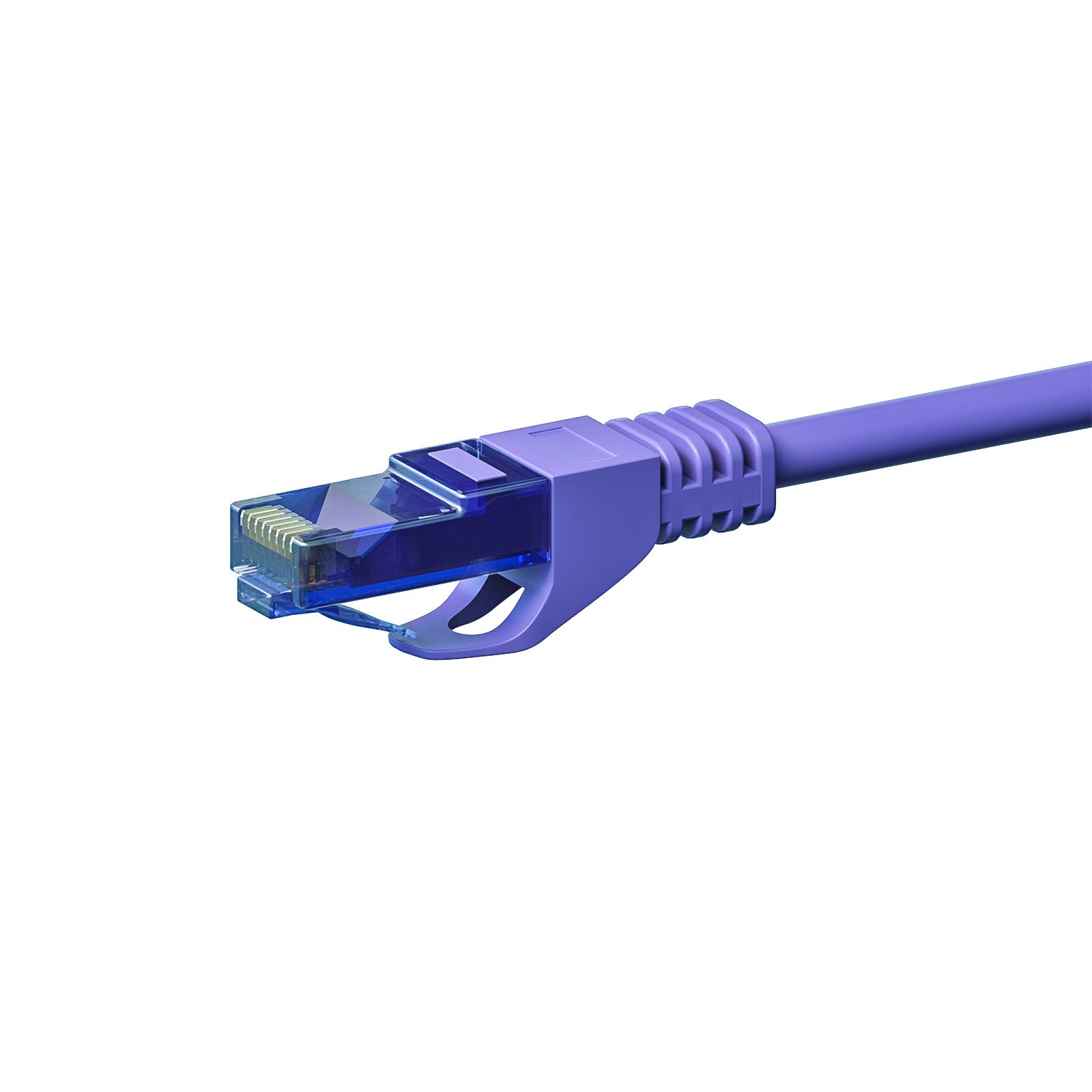 Danicom - Câble CAT6A UTP 100% cuivre violet - 0.50m-1