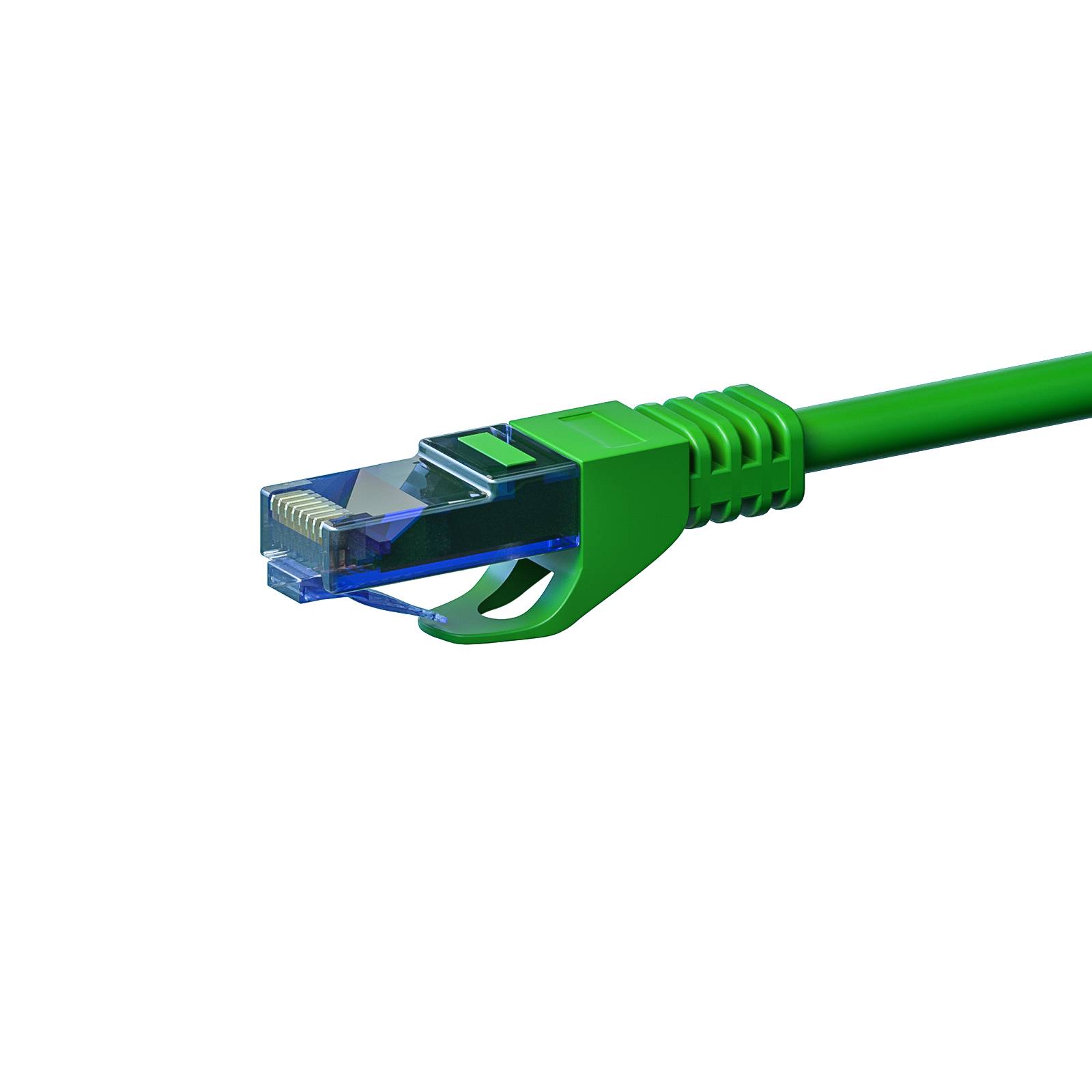 Danicom - Câble CAT6A UTP 100% cuivre vert - 1m-1