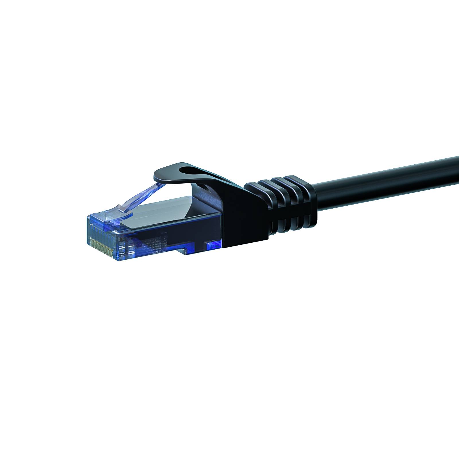 Danicom - Câble CAT6A UTP 100% cuivre noir - 10m-0