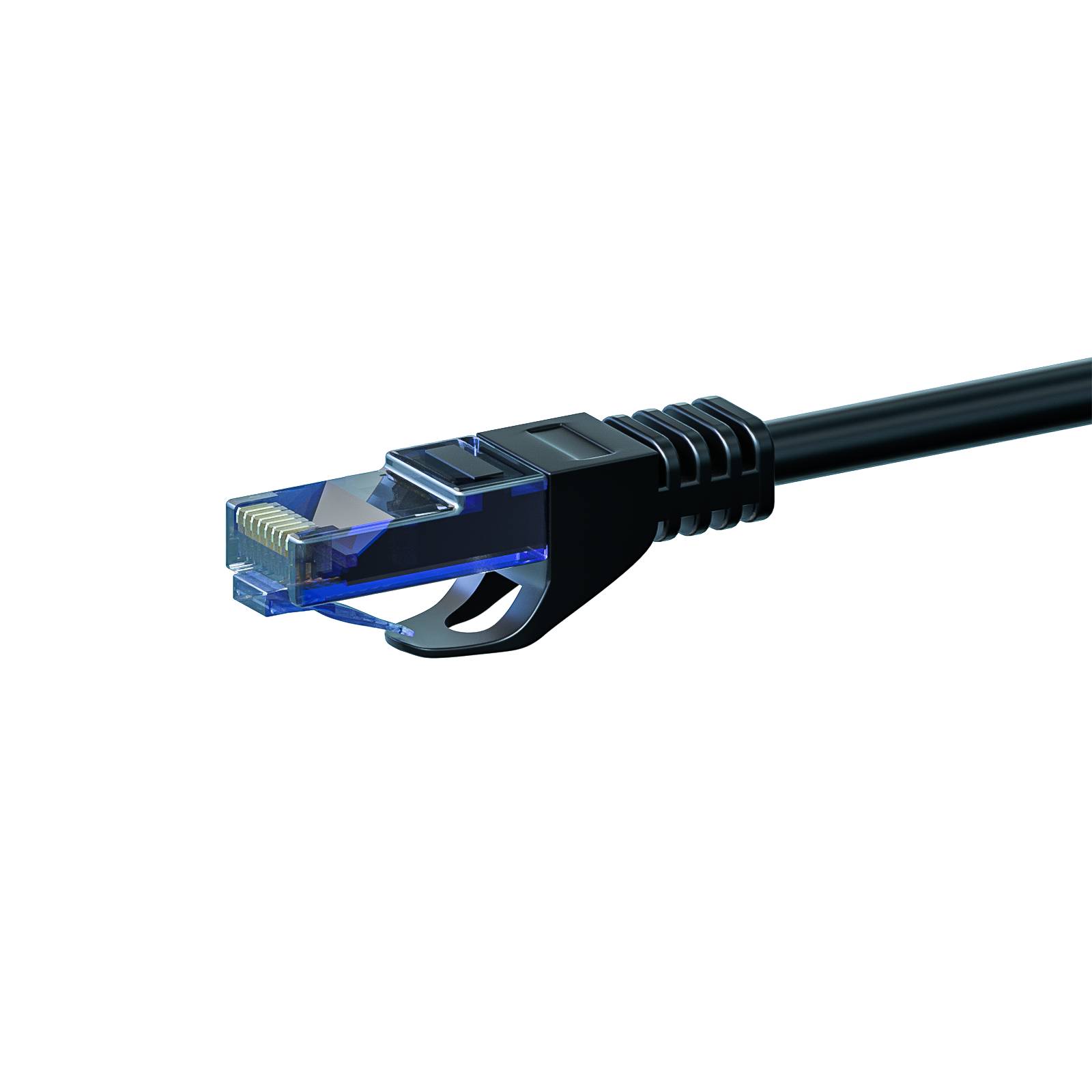 Danicom - Câble CAT6A UTP 100% cuivre noir - 10m-1