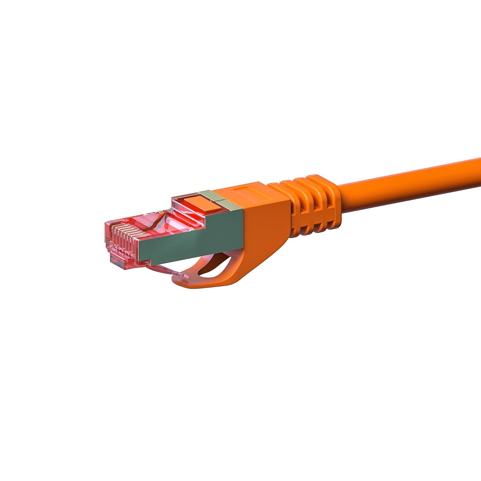Danicom - Câble CAT6 SSTP / PIMF Orange - 0.25m-1