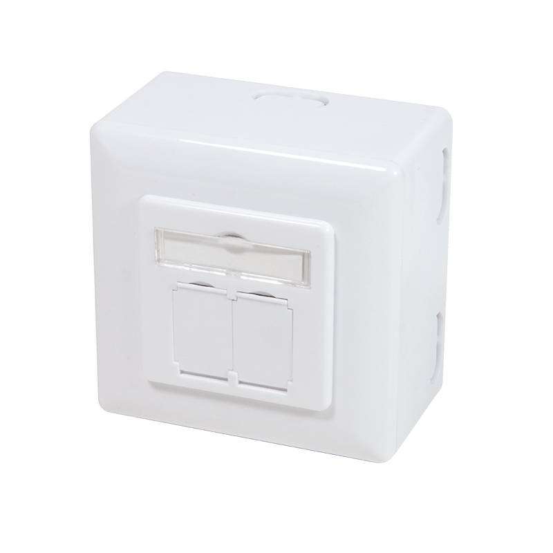Danicom - CAT6A UTP / STP Boîte en surface, Blanc-0