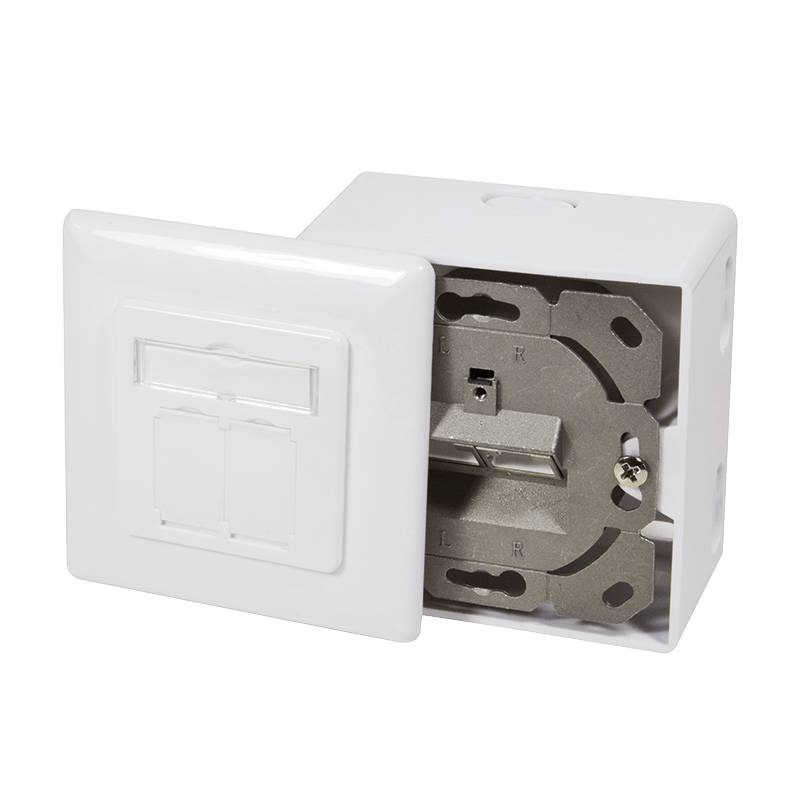 Danicom - CAT6A UTP / STP Boîte en surface, Blanc-2