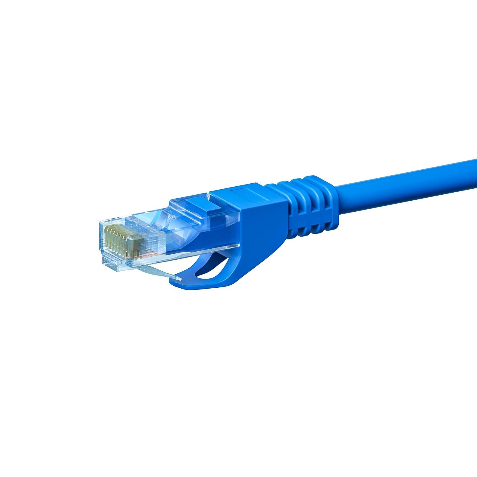 Danicom - Câble Cat5e UTP 100% cuivre bleu - 10m-1