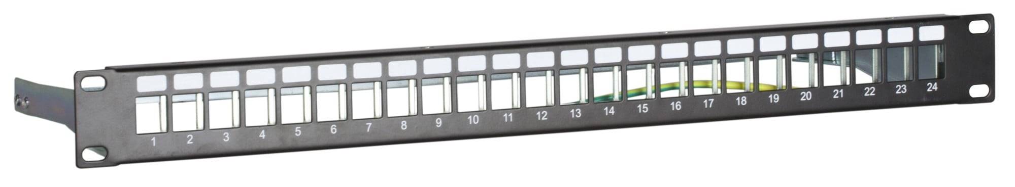 Danicom - Panneau de brassage STP pour KeyStones - 24 ports-0