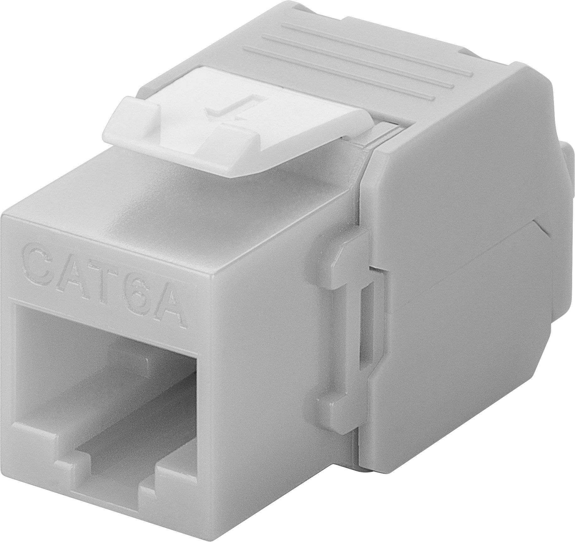 Danicom - Connecteur Keystone Cat6a UTP - Toolless - Gris-1