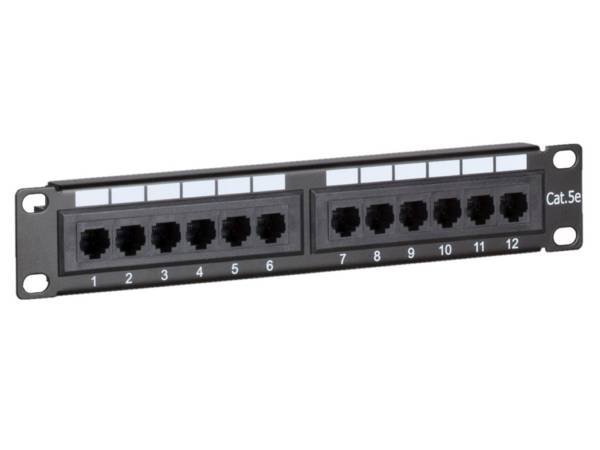 Danicom - Panneau de brassage de 10 pouces CAT5E UTP - 12 ports