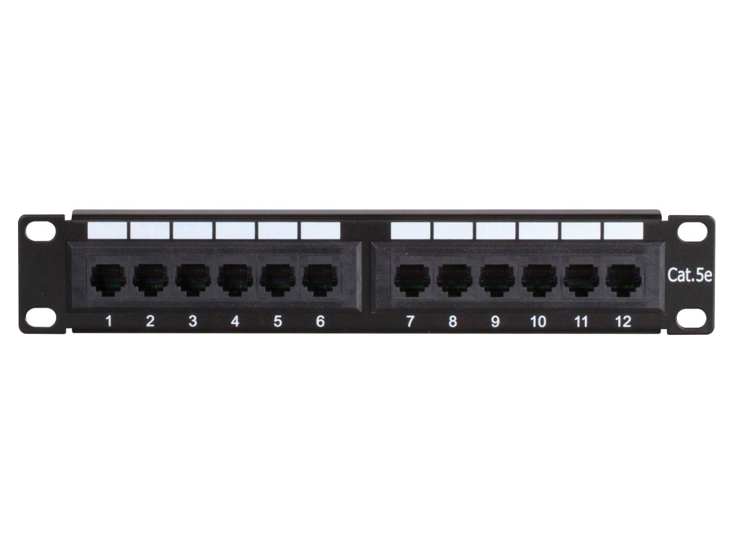 Danicom - Panneau de brassage de 10 pouces CAT5E UTP - 12 ports-1