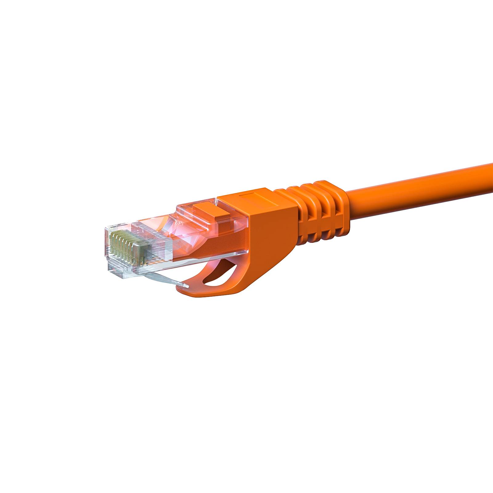 Danicom - Câble Cat5e UTP 100% cuivre orange - 20m-1