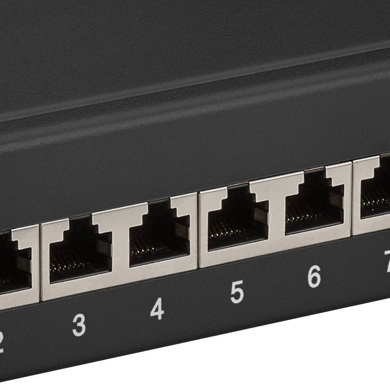 Danicom - Panneau de brassage de 10 pouces CAT6A STP - 12 ports-1