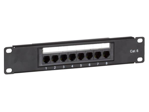Danicom - Panneau de brassage de 10 pouces Cat6 UTP - 8 ports