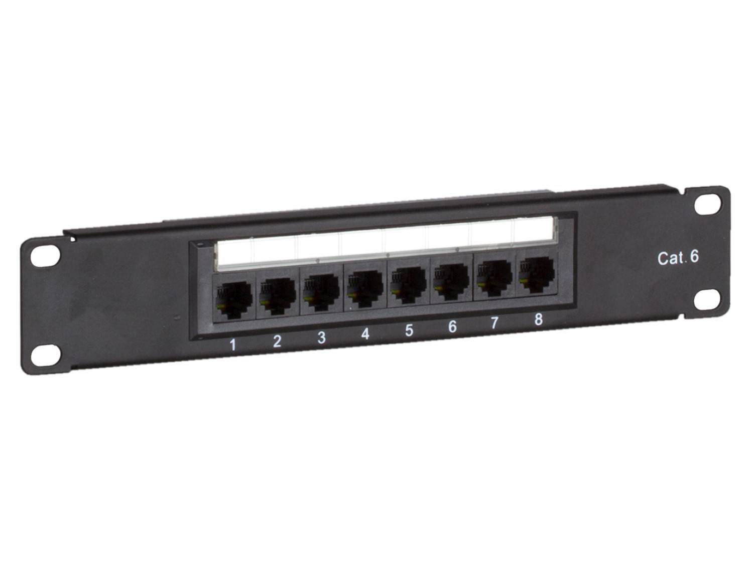 Danicom - Panneau de brassage de 10 pouces Cat6 UTP - 8 ports-0