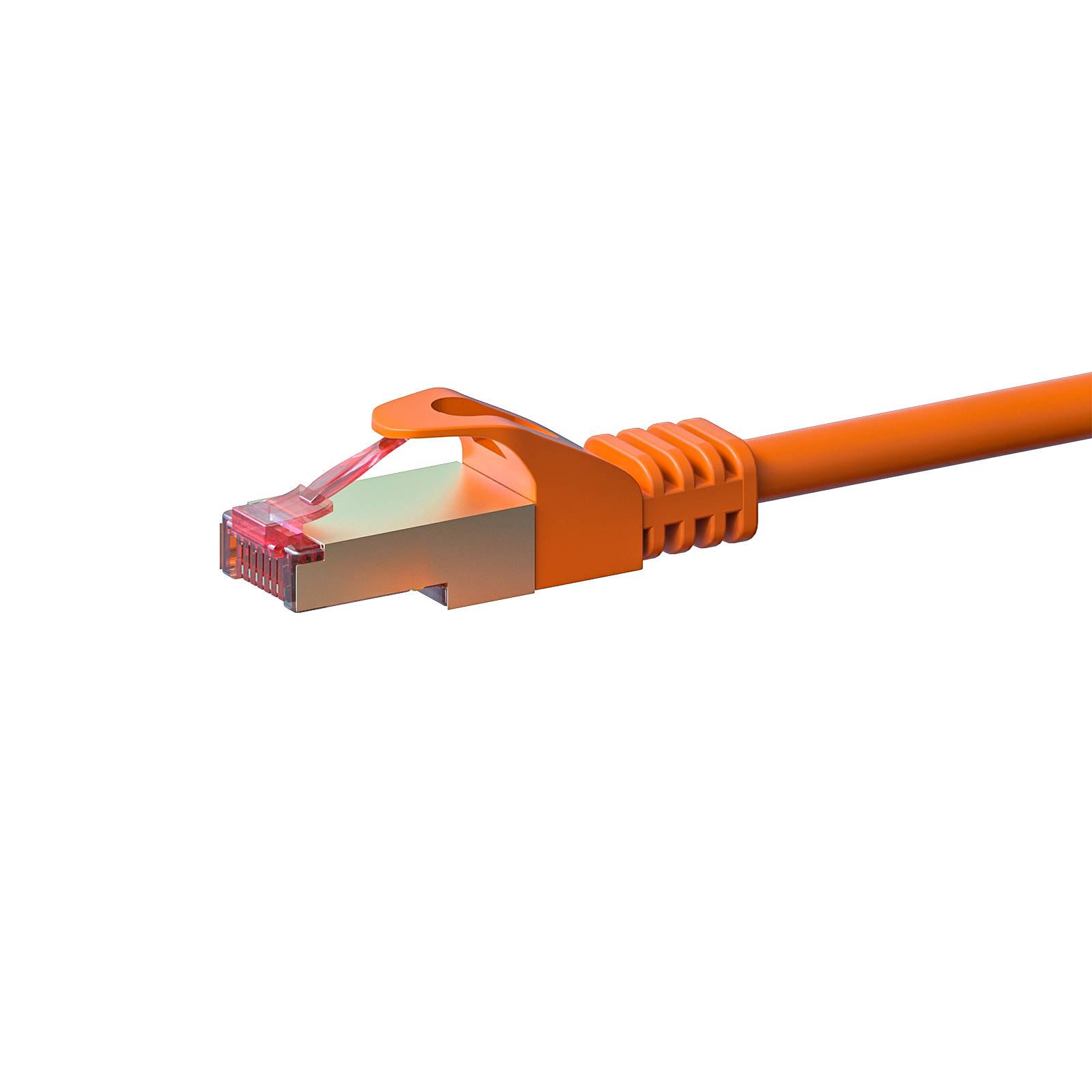 Danicom - Câble CAT6 SSTP / PIMF Orange - 0.25m-0