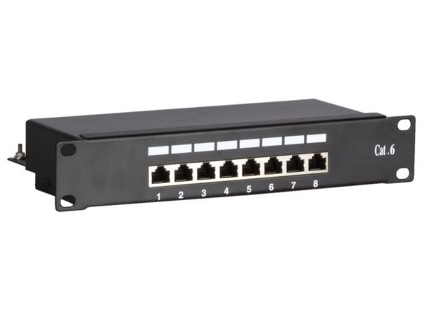 Danicom - Panneau de brassage de 10 pouces FTP CAT6 - 8 ports